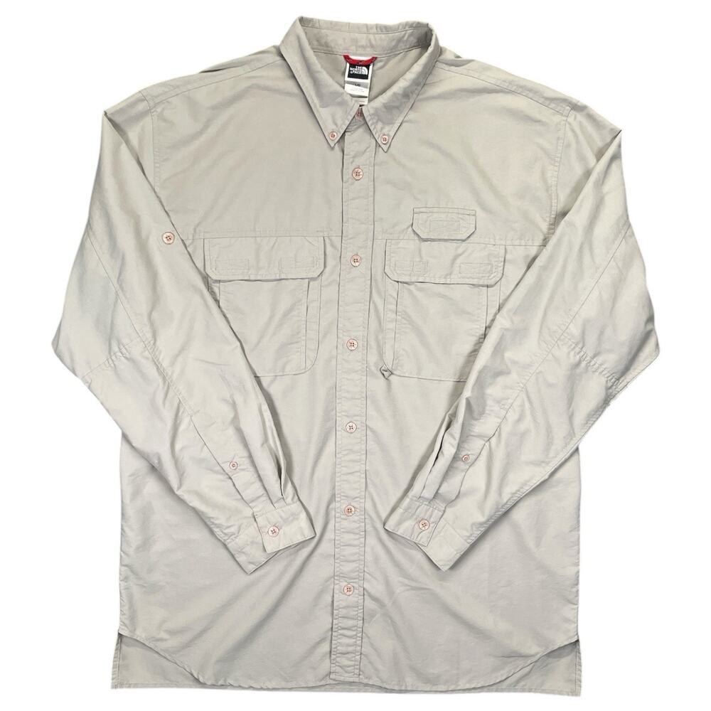 The North Face VaporWick Men’s L Long Sleeve Lightweight Hiking Shirt Tan
